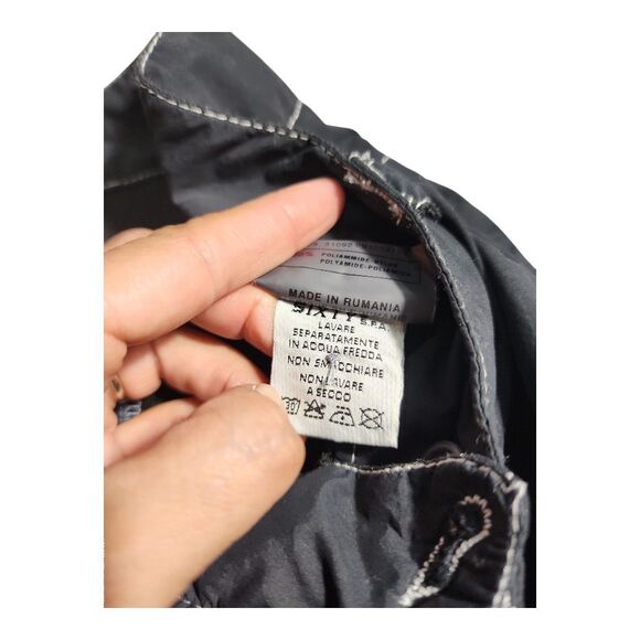 RARE Vintage Miss Sixty Nylon Cargo Pants Y2K Low R 90s Women Sz 27 Bold Italian - Picture 11 of 15